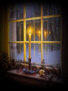 Świeczka w oknie